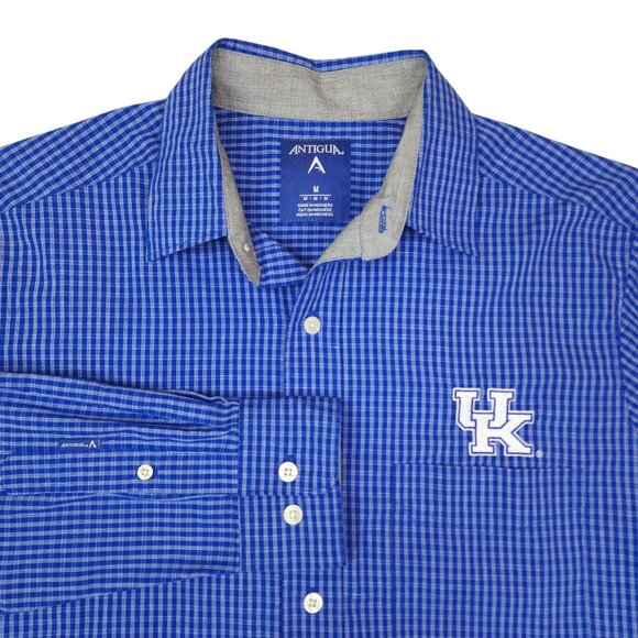 Antigua Slim Fit Button-Up Shirt Embroidered UK Wildcats University of Kentucky - Picture 9 of 9